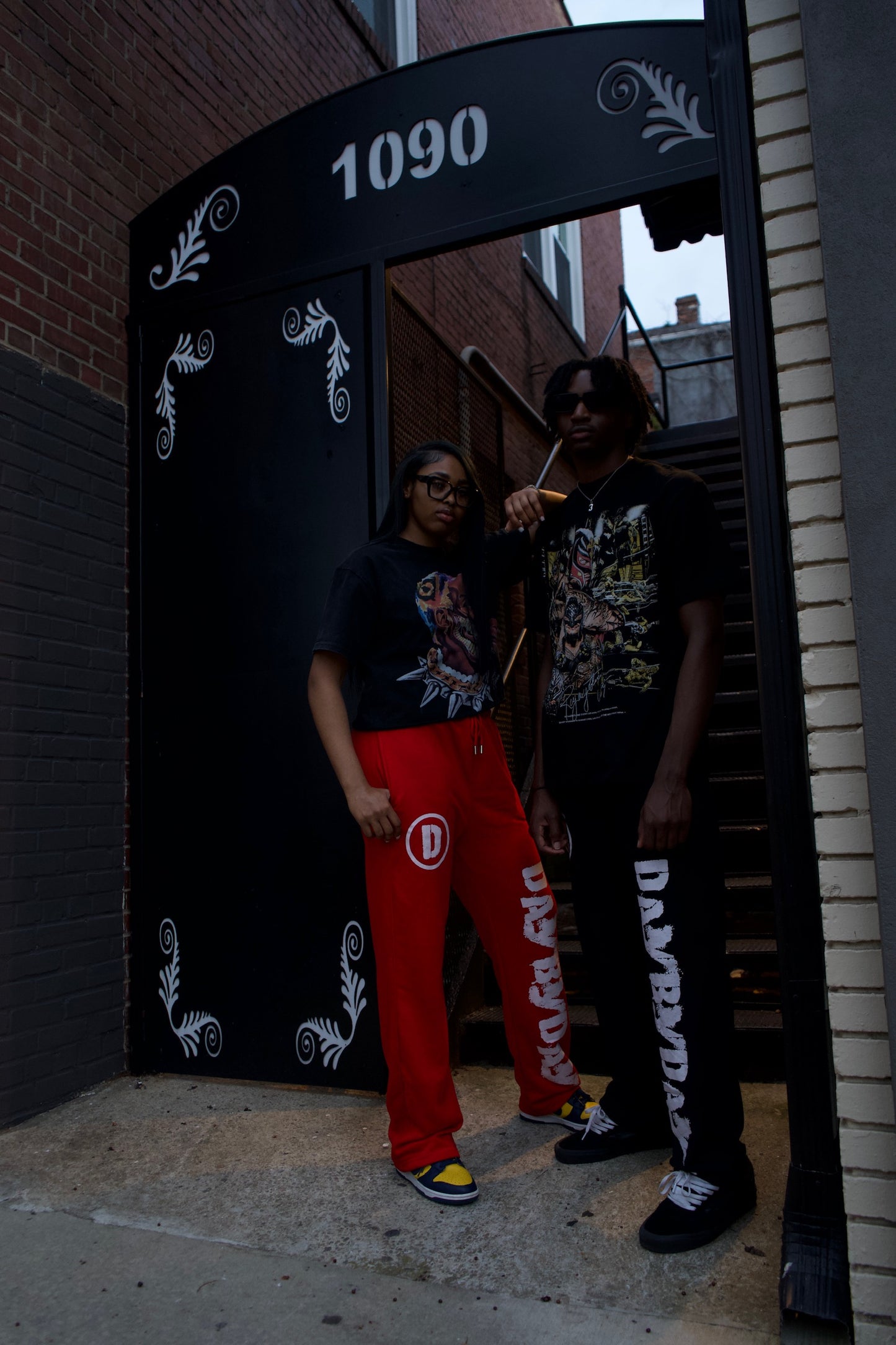 PunKid Baggy Red Sweatpants