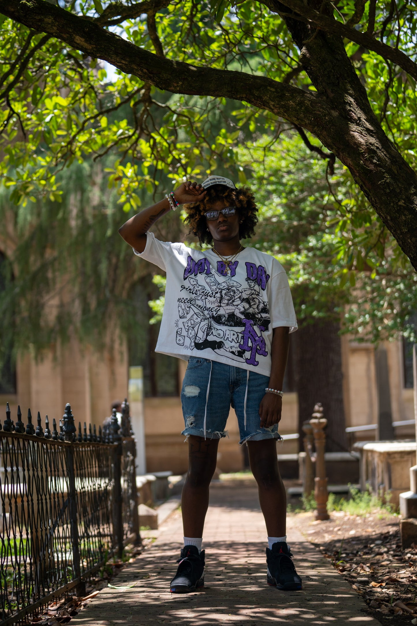 Purple “Girls Just Need Money” Tee