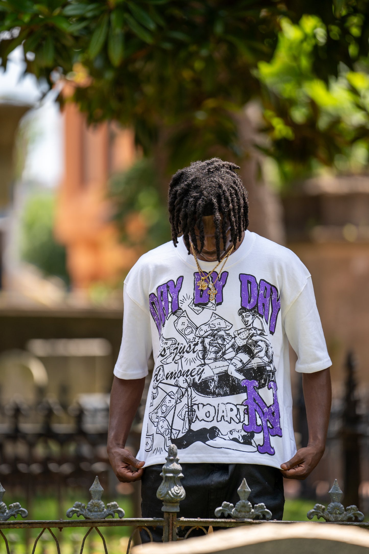 Purple “Girls Just Need Money” Tee