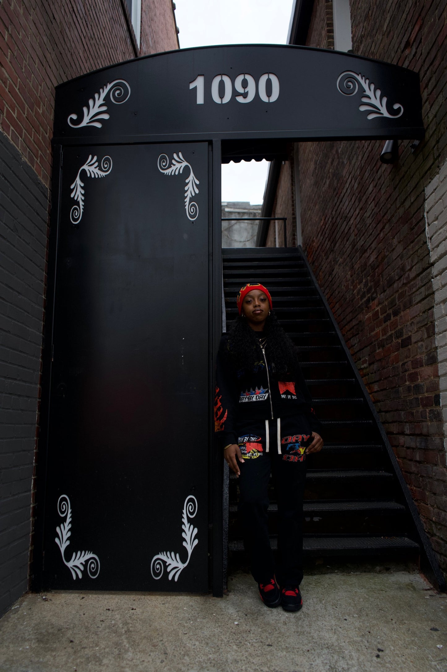 Day By Day Black Sweatpants