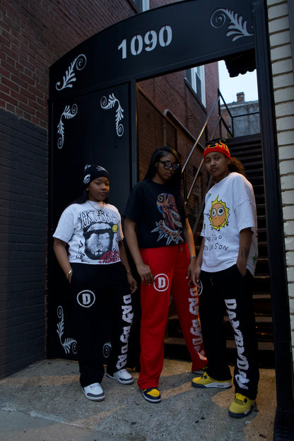 PunKid Baggy Black Sweatpants