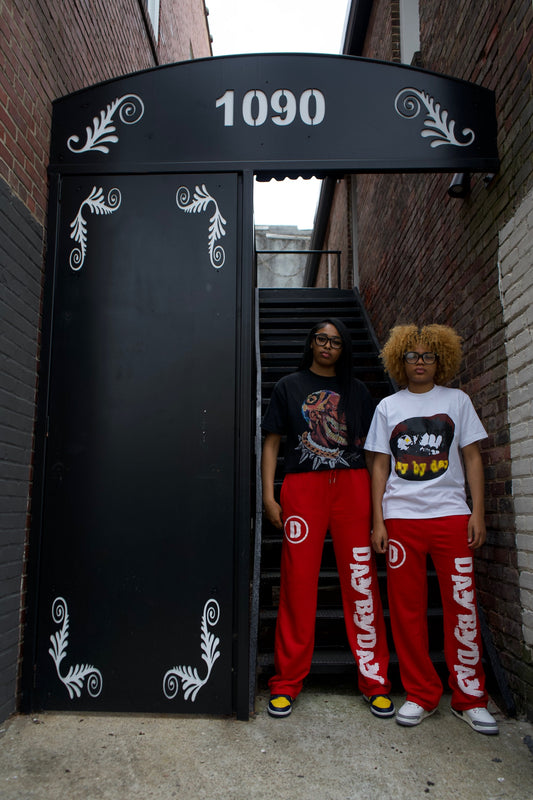 PunKid Baggy Red Sweatpants