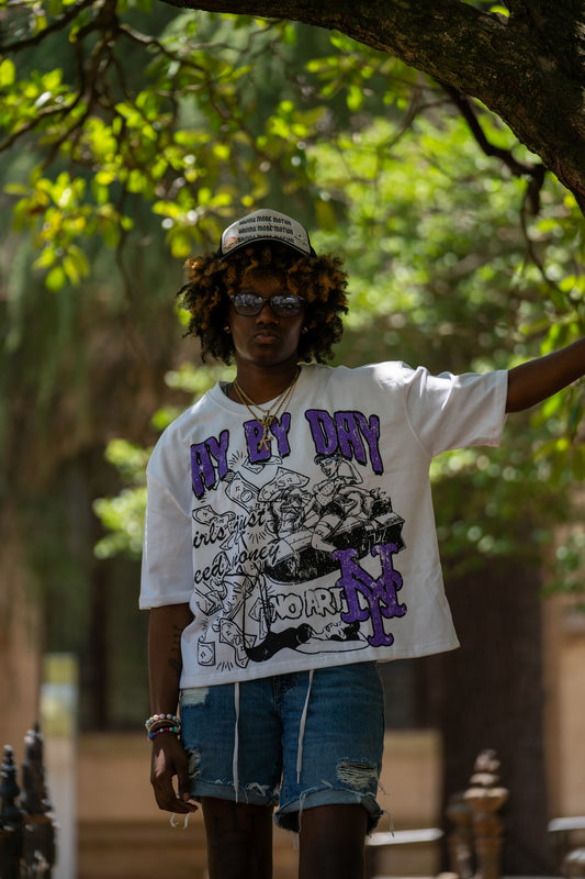 Purple “Girls Just Need Money” Tee