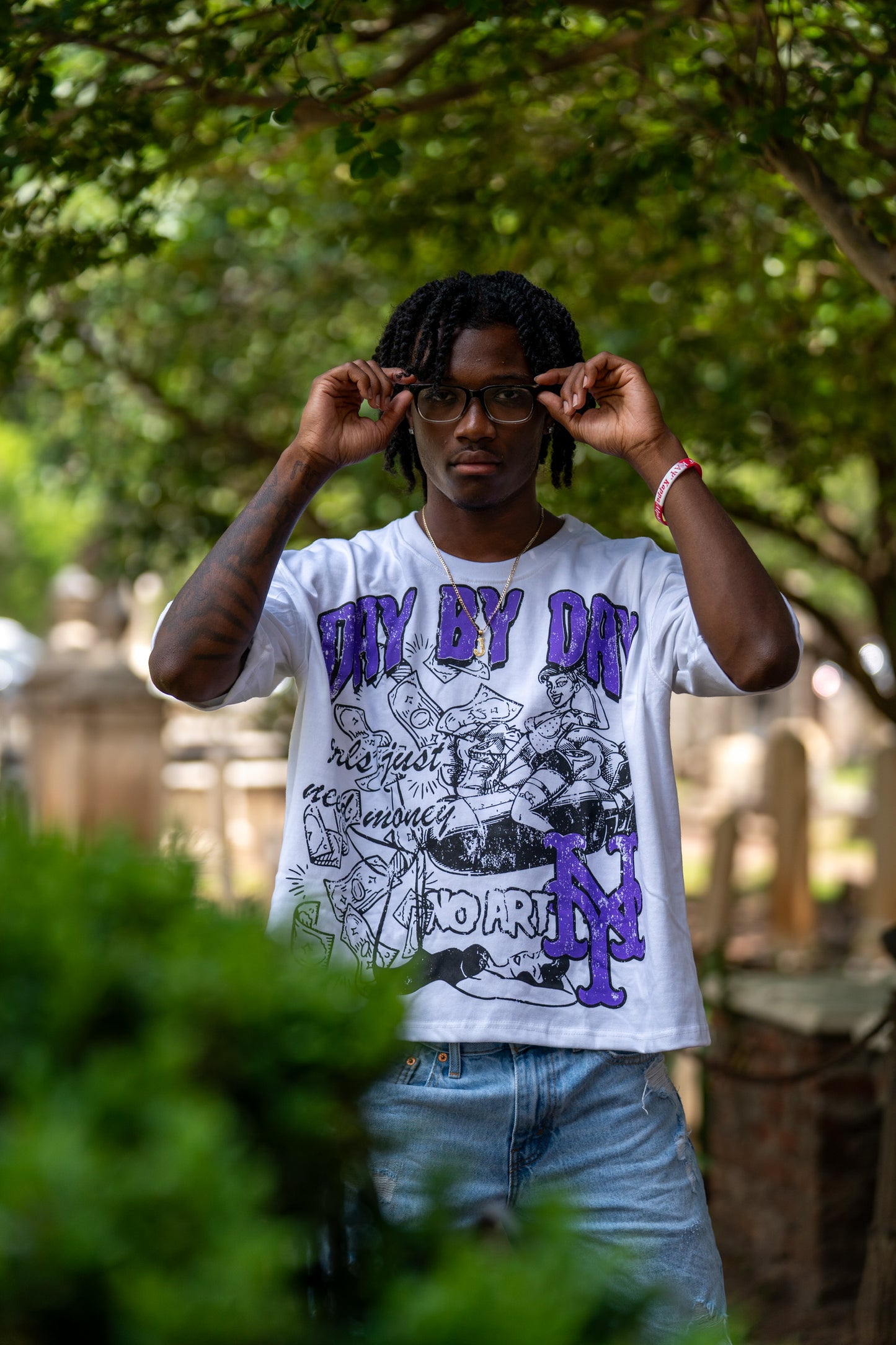 Purple “Girls Just Need Money” Tee