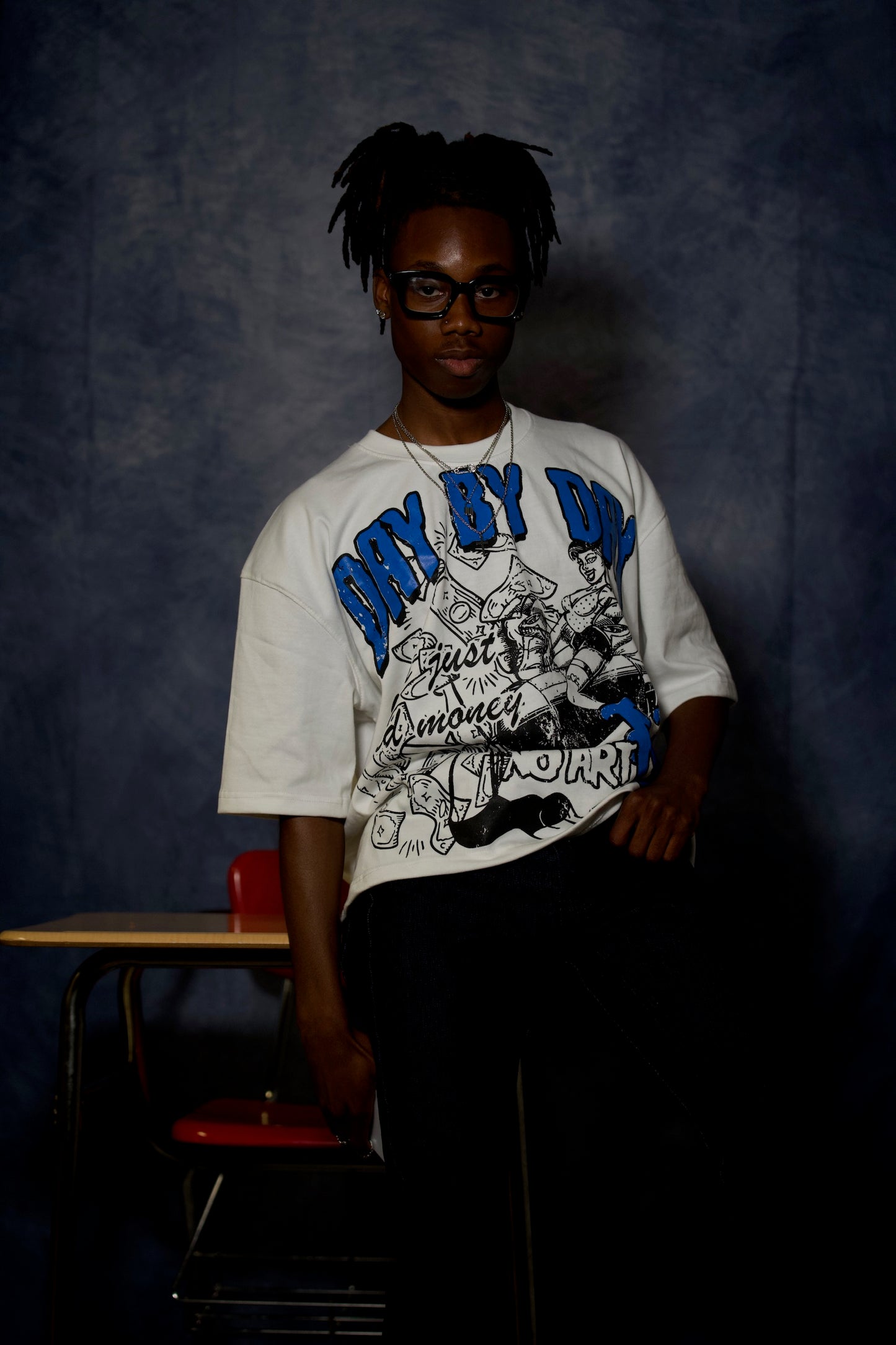 ‘Girls Just Need Money’ Blue Tee