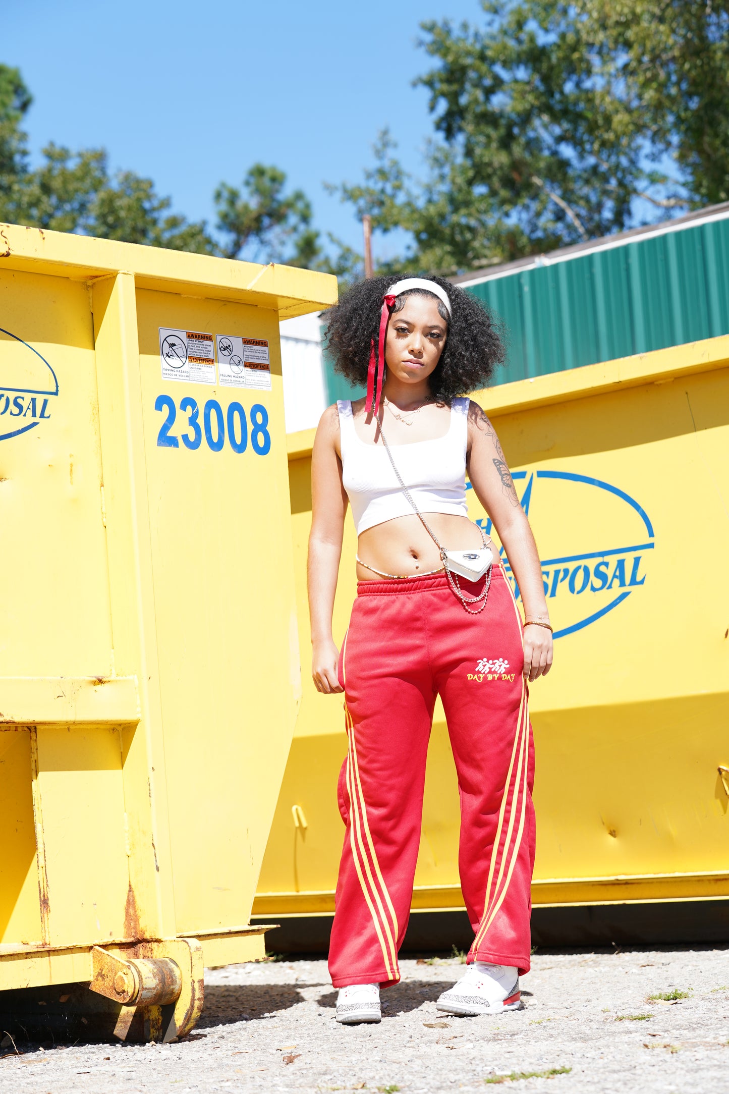 Wide Leg Staple Track Pants