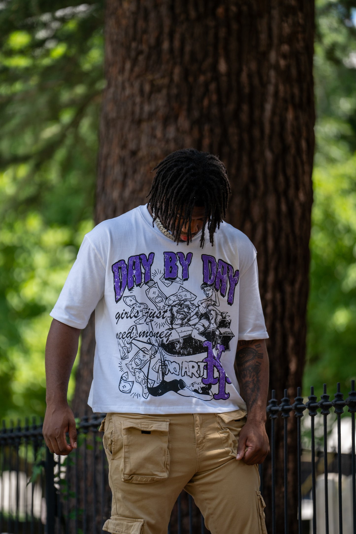 Purple “Girls Just Need Money” Tee