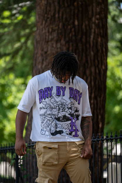 Purple “Girls Just Need Money” Tee