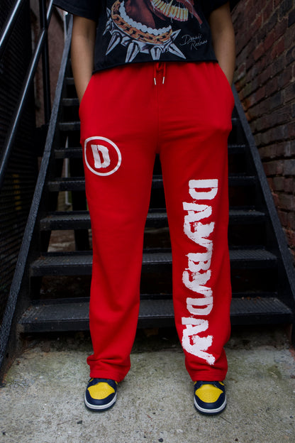 PunKid Baggy Red Sweatpants